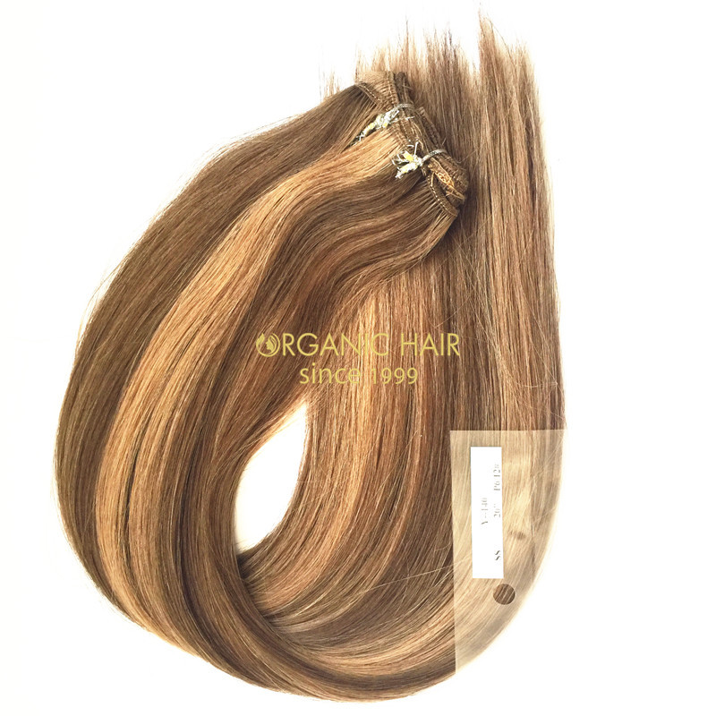 Colored brazilian remy hair extensions